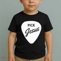 Christianis Guitar Pick Jesus Toddler T-Shirt thumb 2