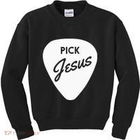 Christianis Guitar Pick Jesus Kids Sweatshirt thumb 0