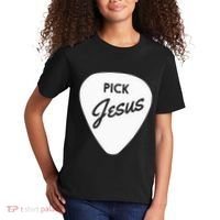 Christianis Guitar Pick Jesus Kids T-Shirt thumb 2