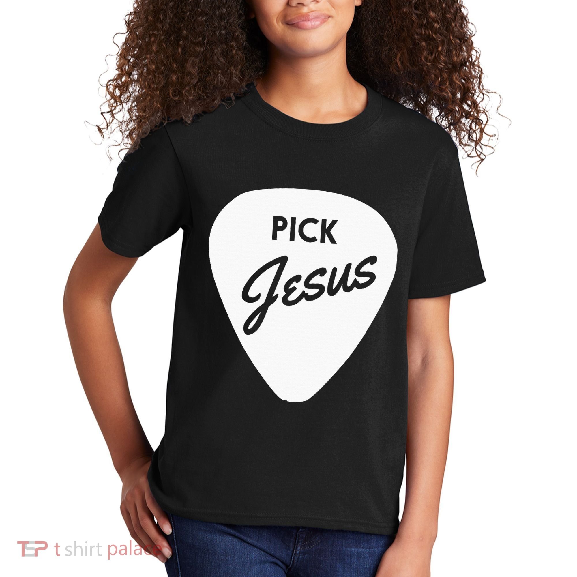Christianis Guitar Pick Jesus Kids T-Shirt