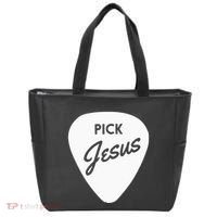 Christianis Guitar Pick Jesus Tote Bag thumb 0