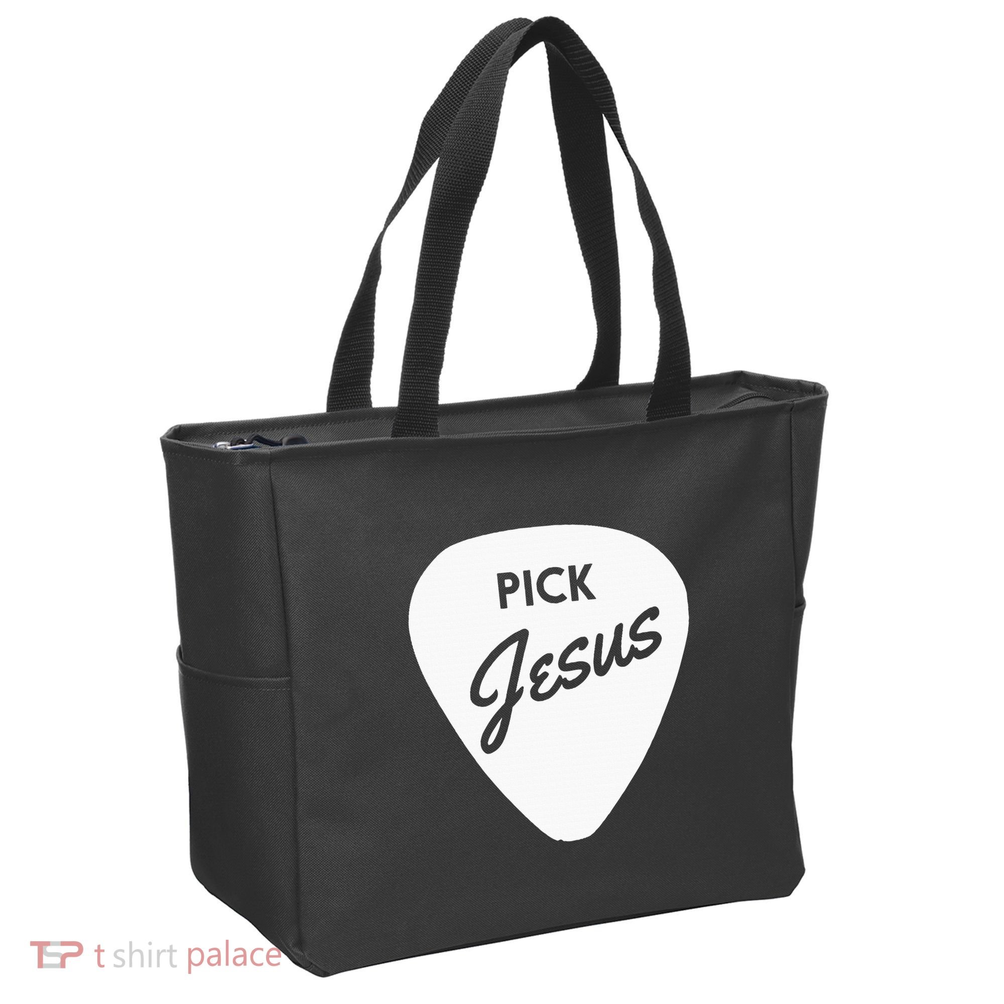 Christianis Guitar Pick Jesus Tote Bag