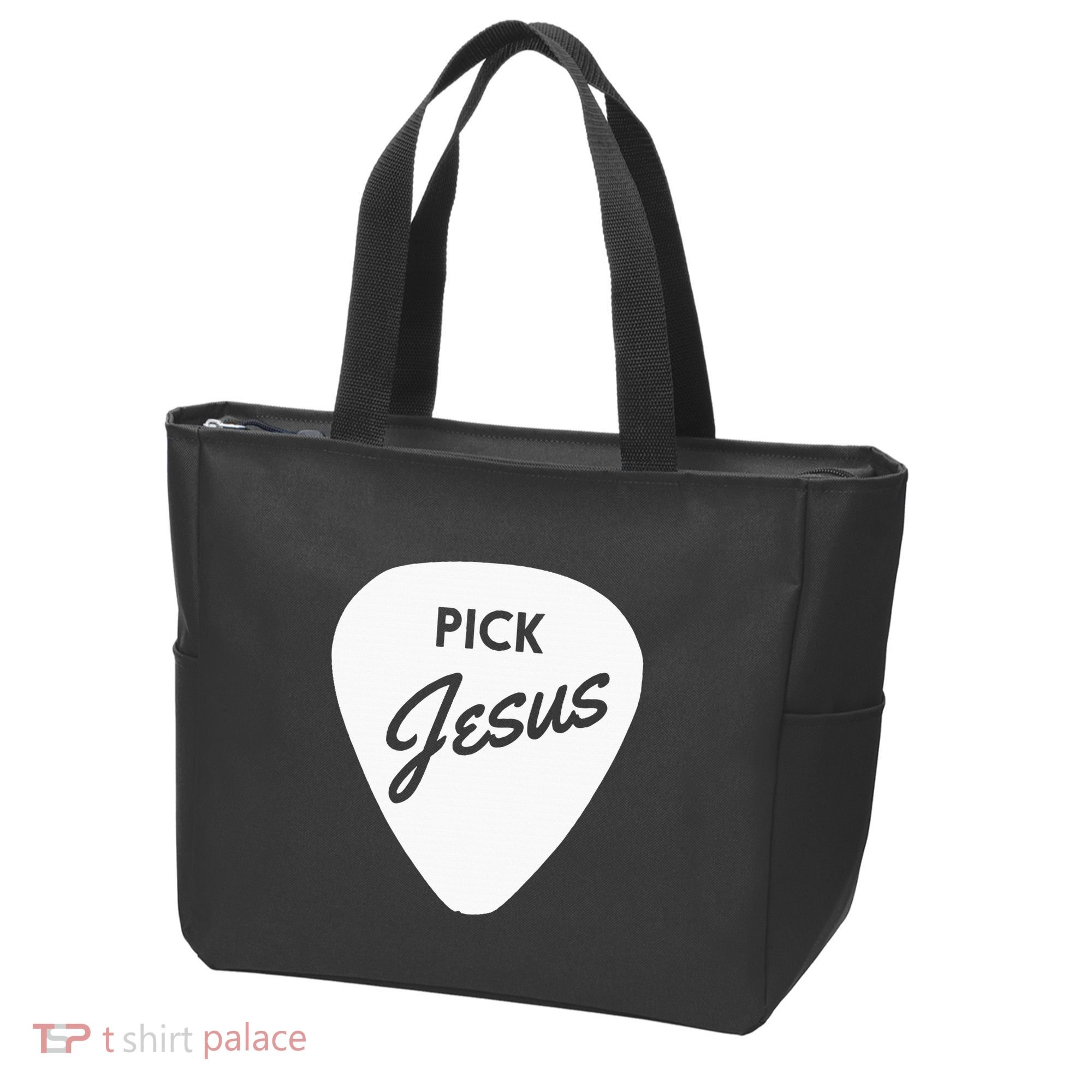 Christianis Guitar Pick Jesus Tote Bag