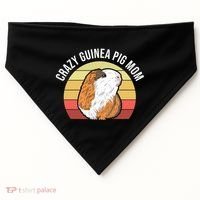 Crazy Guinea Pig Mom USA-Made Doggie Bandana thumb 0