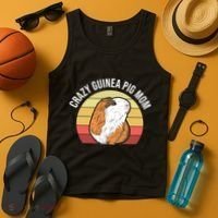 Crazy Guinea Pig Mom Tank Top thumb 4