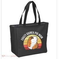 Crazy Guinea Pig Mom Tote Bag thumb 2