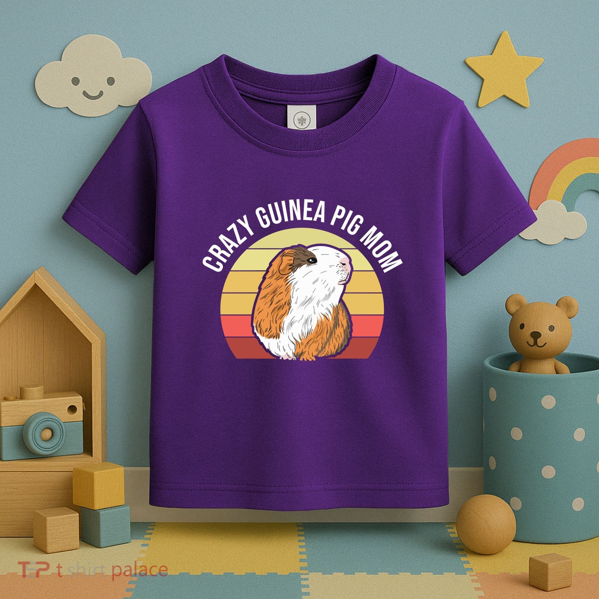 Crazy Guinea Pig Mom Toddler T-Shirt