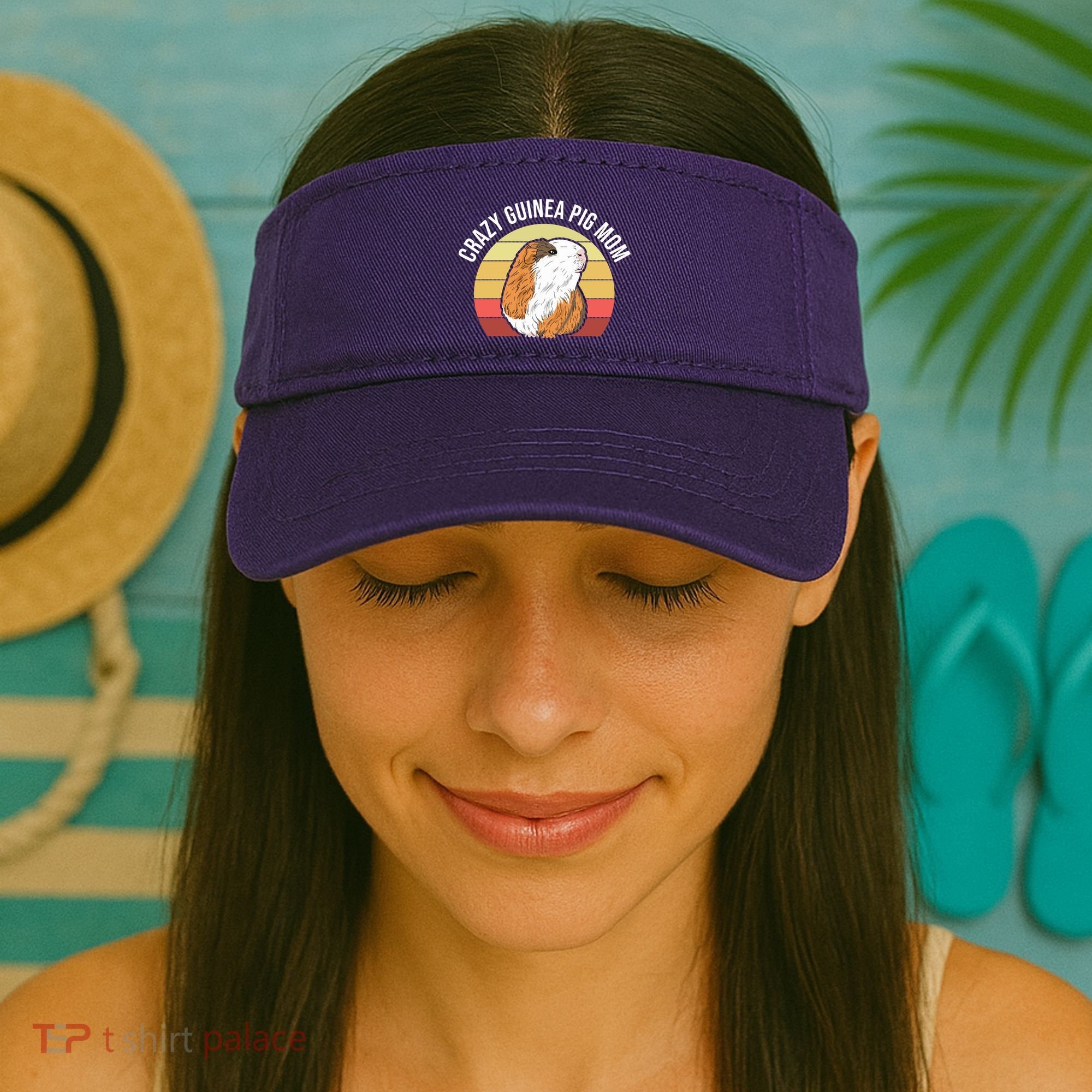 Crazy Guinea Pig Mom Visor