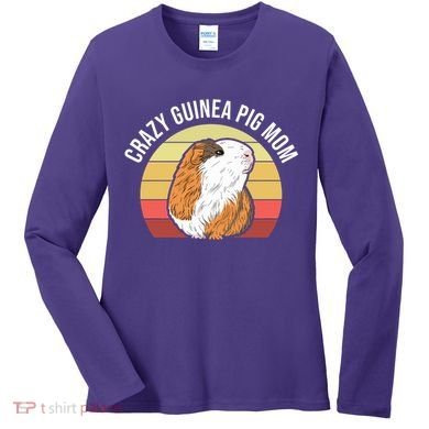Crazy Guinea Pig Mom Women's Long Sleeve Shirt