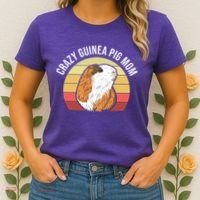 Crazy Guinea Pig Mom Women's T-Shirt thumb 2