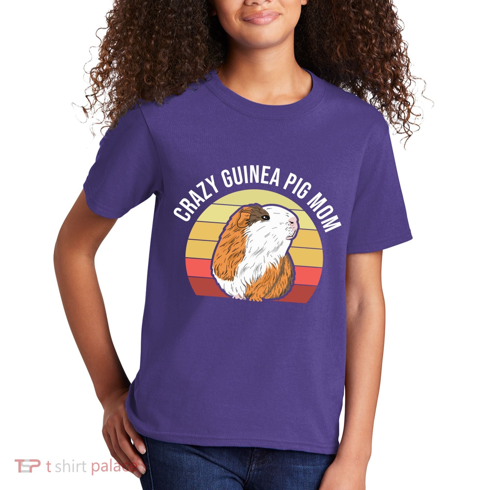 Crazy Guinea Pig Mom Kids T-Shirt