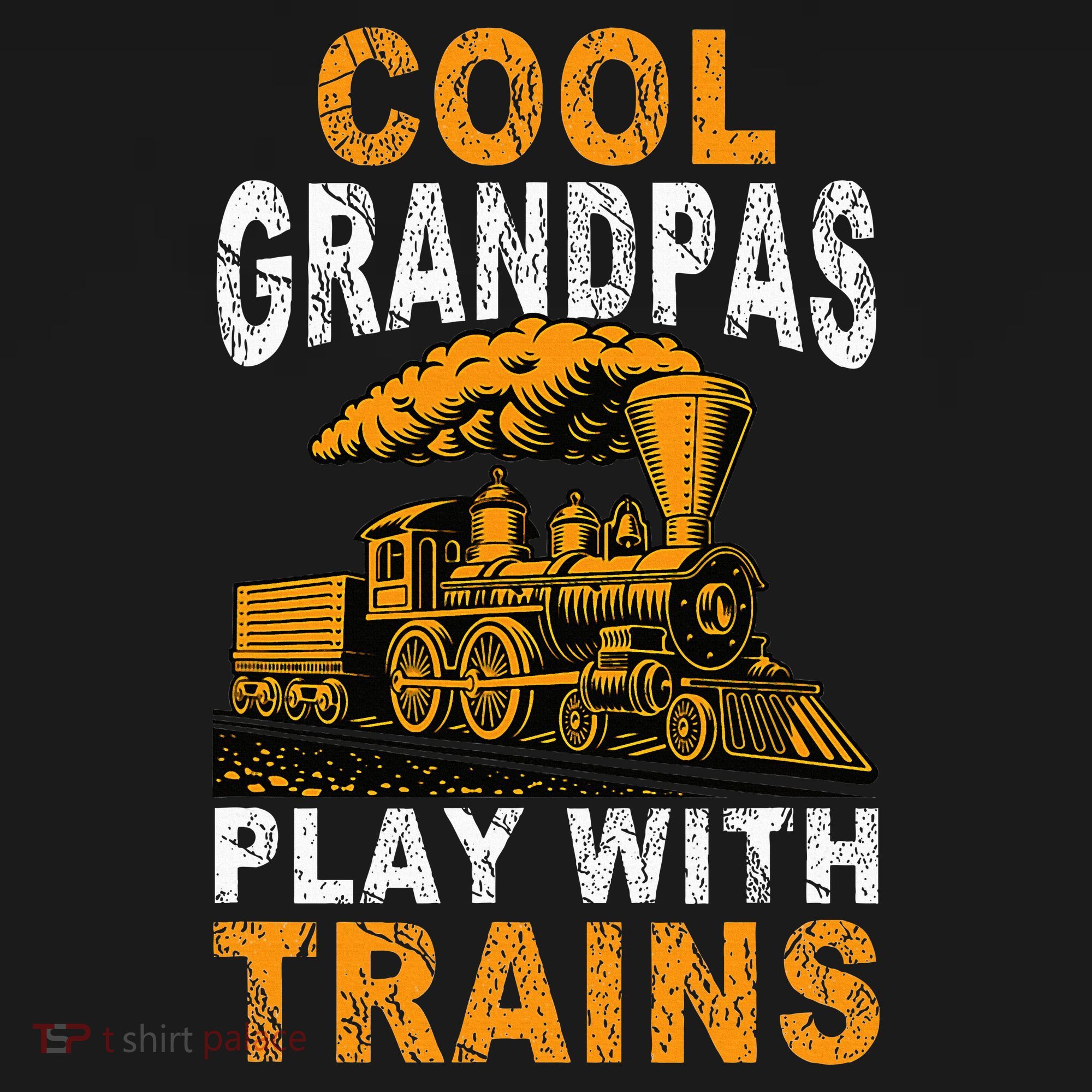 Cool Grandpas Play With Trains Locomotive Train Grandpa Women's Tank Top