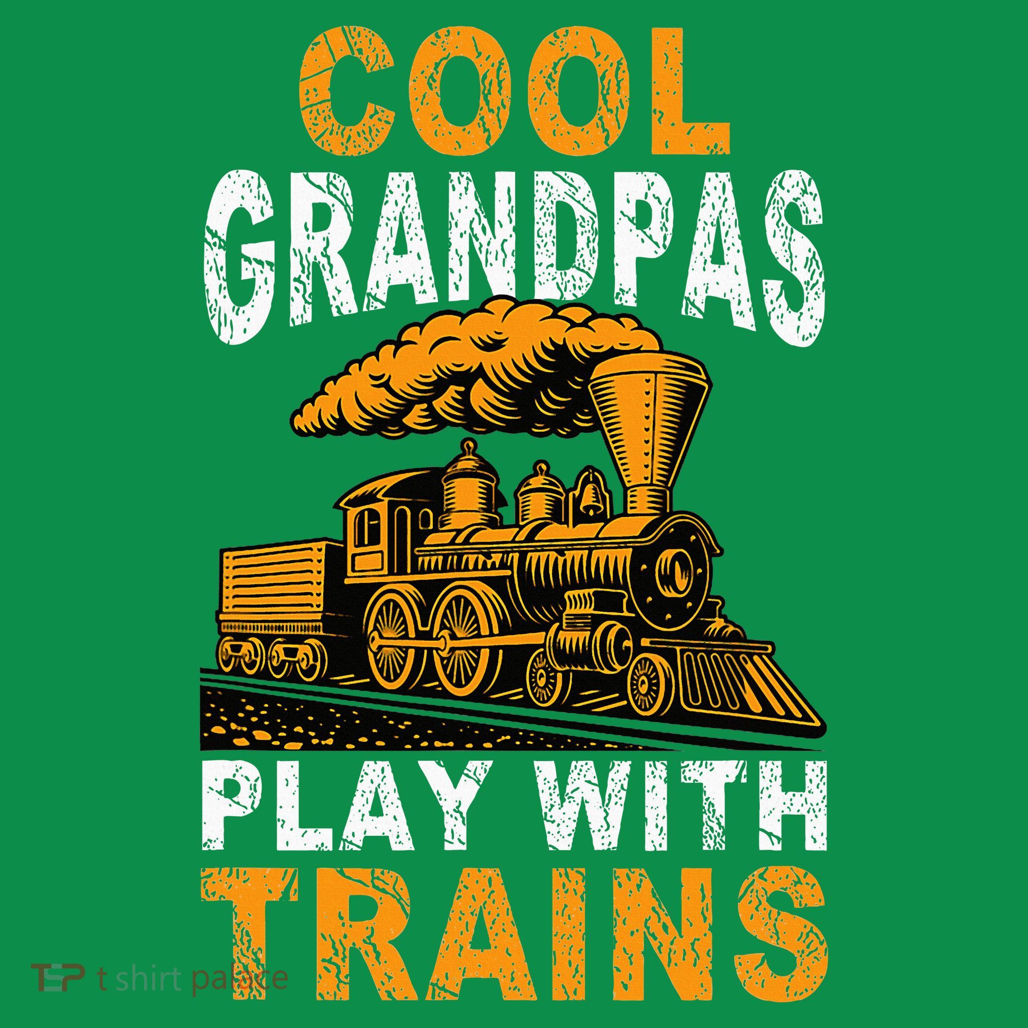 Cool Grandpas Play With Trains Locomotive Train Grandpa Mousepad