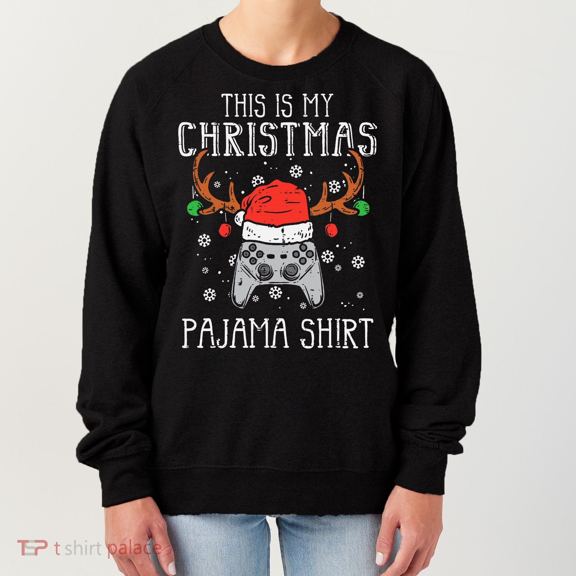 Christmas Gamer Pajama Set Women's Sweatshirt