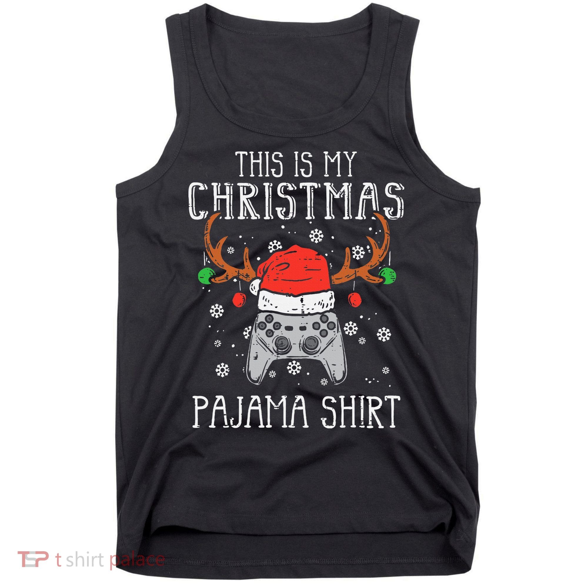 Christmas Gamer Pajama Set Tank Top