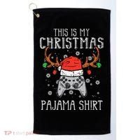 Christmas Gamer Pajama Set Golf Towel thumb 0