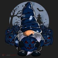 Cute Gnome Pumpkin Moon Funny Boys Girls Halloween Gnomies Cool Gift Beanie thumb 2