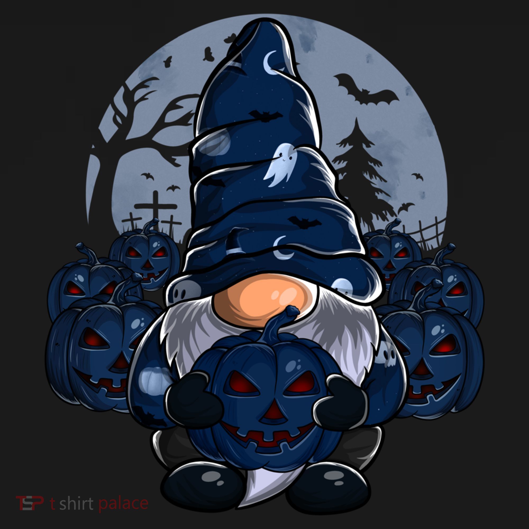 Cute Gnome Pumpkin Moon Funny Boys Girls Halloween Gnomies Cool Gift Women's Hoodie