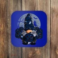 Cute Gnome Pumpkin Moon Funny Boys Girls Halloween Gnomies Cool Gift Coaster thumb 0