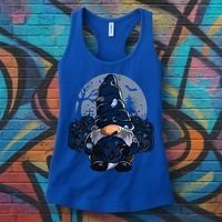 Cute Gnome Pumpkin Moon Funny Boys Girls Halloween Gnomies Cool Gift Women's Tank Top thumb 3