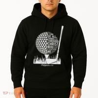 Christian Golf Plyer I Can Do All Things Philippians 4 13 Hoodie thumb 2