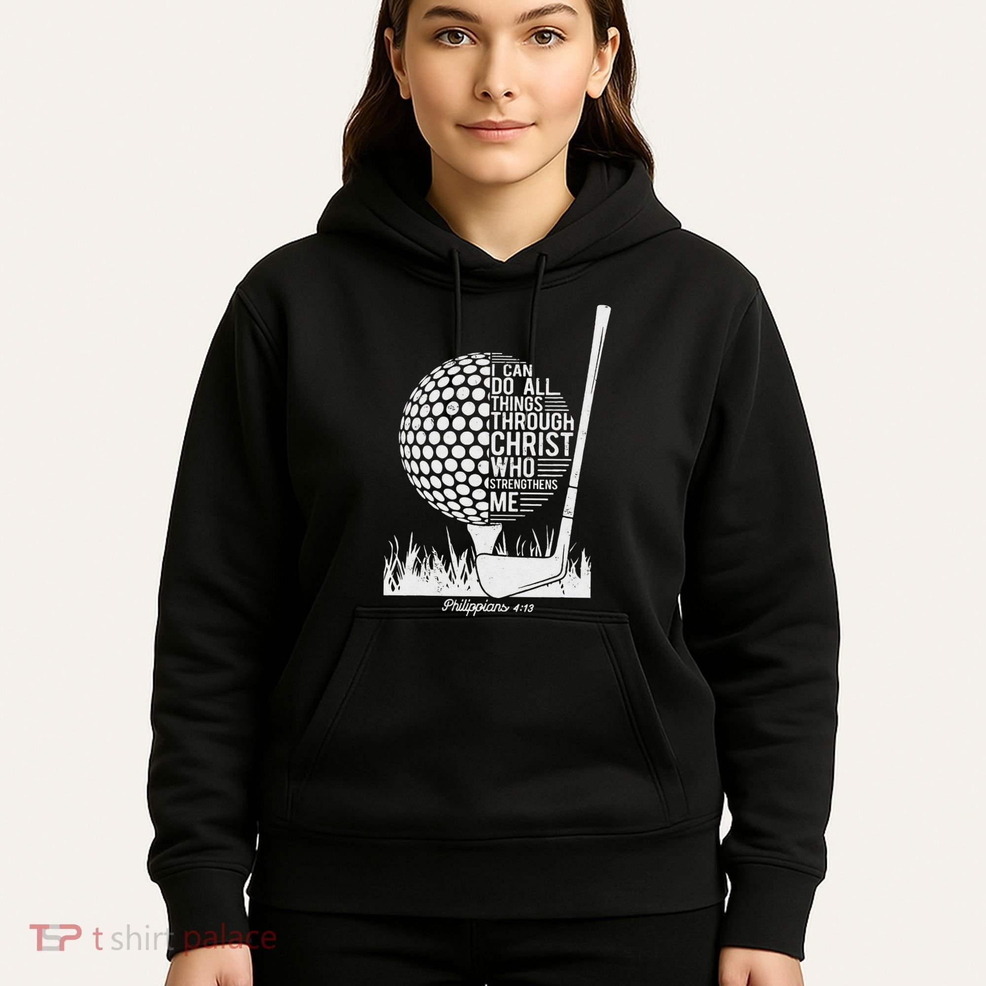 Christian Golf Plyer I Can Do All Things Philippians 4 13 Hoodie