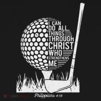 Christian Golf Plyer I Can Do All Things Philippians 4 13 Women's Hoodie thumb 2