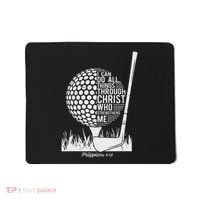 Christian Golf Plyer I Can Do All Things Philippians 4 13 Mousepad thumb 0