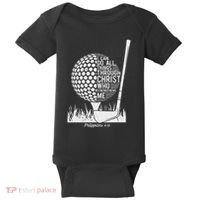 Christian Golf Plyer I Can Do All Things Philippians 4 13 Baby Bodysuit thumb 0