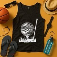 Christian Golf Plyer I Can Do All Things Philippians 4 13 Tank Top thumb 4