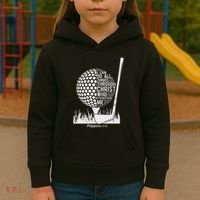 Christian Golf Plyer I Can Do All Things Philippians 4 13 Kids Hoodie thumb 3