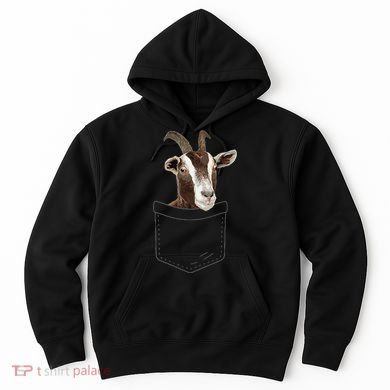Cool Goat Pocket Goat Whisperer Farm Animal Hoodie