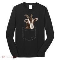 Cool Goat Pocket Goat Whisperer Farm Animal Long Sleeve Shirt thumb 0