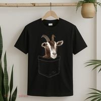Cool Goat Pocket Goat Whisperer Farm Animal T-Shirt thumb 2