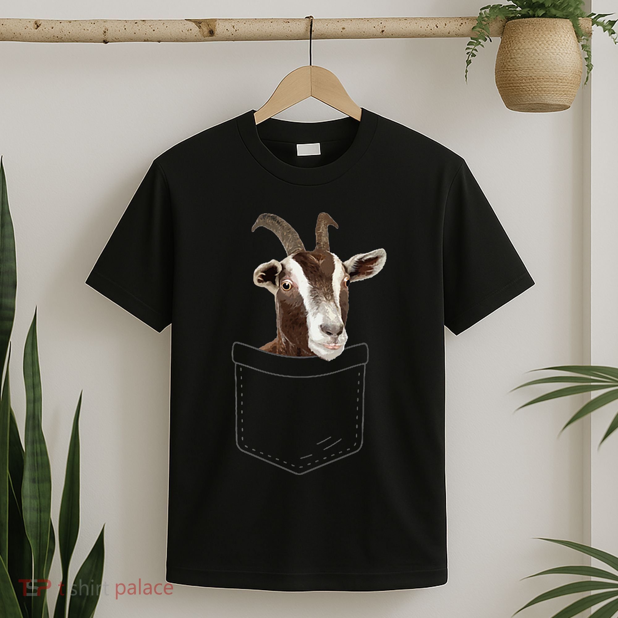 Cool Goat Pocket Goat Whisperer Farm Animal T-Shirt