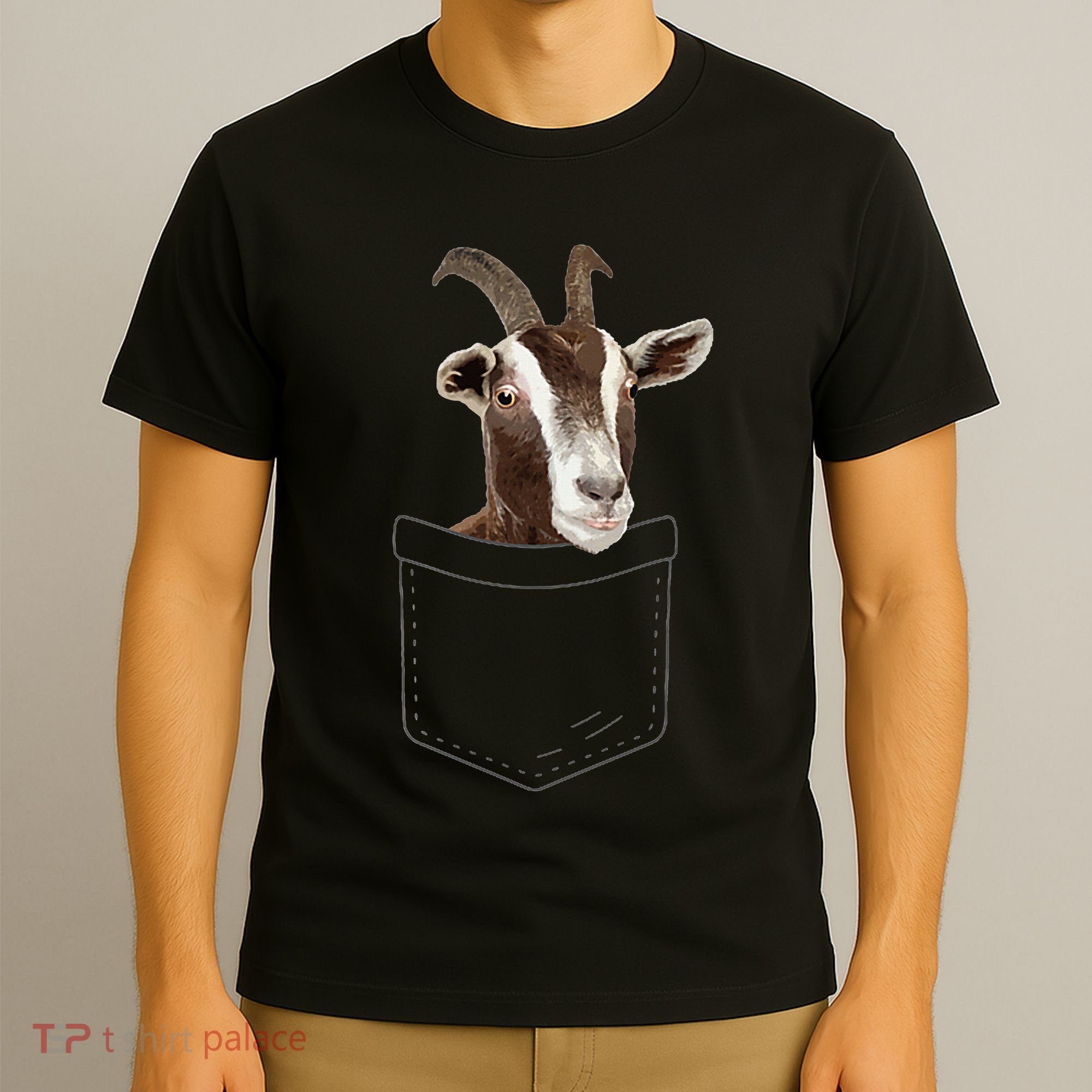 Cool Goat Pocket Goat Whisperer Farm Animal T-Shirt