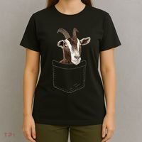 Cool Goat Pocket Goat Whisperer Farm Animal T-Shirt thumb 4