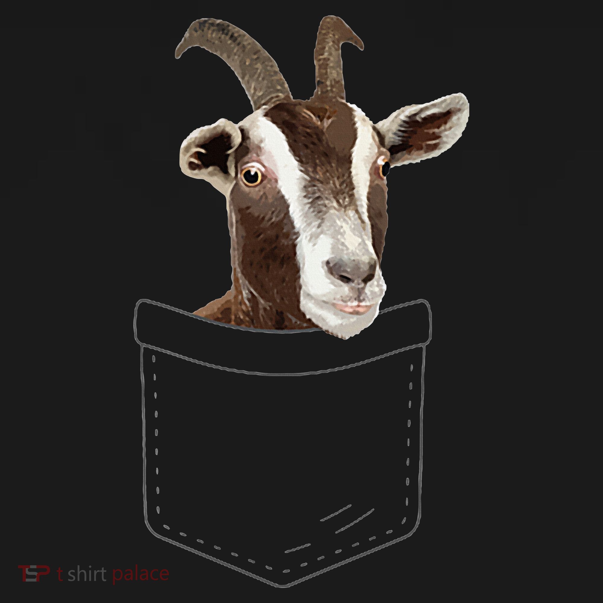 Cool Goat Pocket Goat Whisperer Farm Animal Button