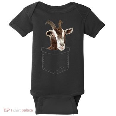 Cool Goat Pocket Goat Whisperer Farm Animal Baby Bodysuit