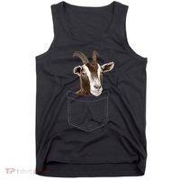 Cool Goat Pocket Goat Whisperer Farm Animal Tank Top thumb 0