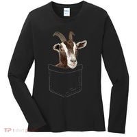 Cool Goat Pocket Goat Whisperer Farm Animal Women's Long Sleeve Shirt thumb 0