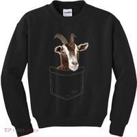 Cool Goat Pocket Goat Whisperer Farm Animal Kids Sweatshirt thumb 0