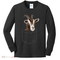 Cool Goat Pocket Goat Whisperer Farm Animal Kids Long Sleeve Shirt thumb 0