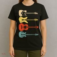Cool Guitar Players Art Vintage Acoustic Guitarist T-Shirt thumb 4