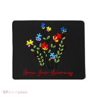 Cute Gift Puzzle Wildflower Grow Your Awareness Autism Awareness Month  Mousepad thumb 0