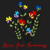 Cute Gift Puzzle Wildflower Grow Your Awareness Autism Awareness Month  Hat thumb 2