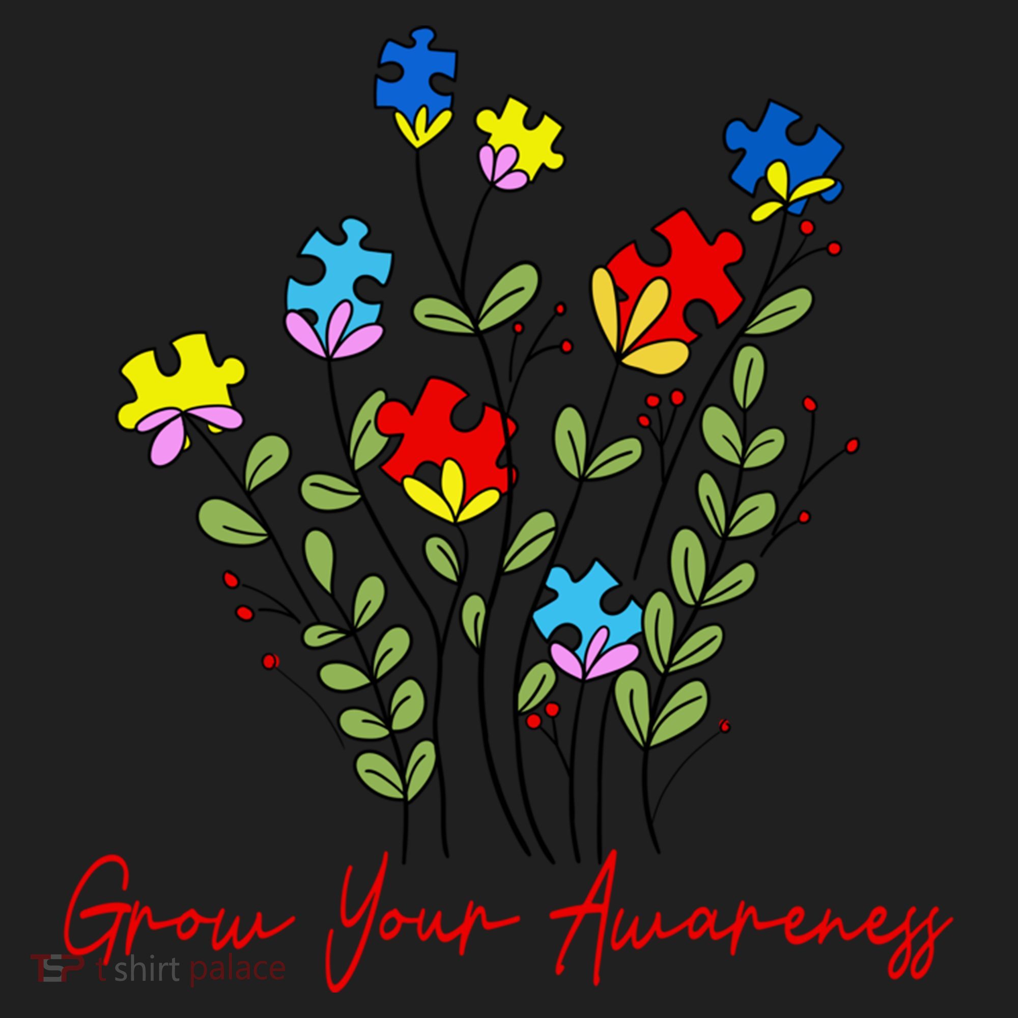 Cute Gift Puzzle Wildflower Grow Your Awareness Autism Awareness Month  Hat