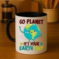 Cute Go Planet It's Your Earth Day Coffee Mug thumb 4