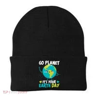 Cute Go Planet It's Your Earth Day Beanie thumb 0