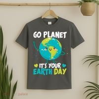 Cute Go Planet It's Your Earth Day T-Shirt thumb 2